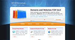 Desktop Screenshot of 2020name.com